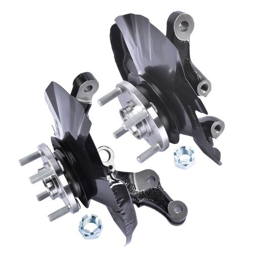 DURAFORCE Front LH+RH Steering Knuckle Assembly for Kia Rio Rio5 Hyundai Accent 2006-2011