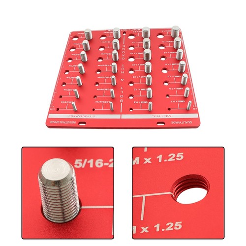 DURAFORCE 28 Nut and Bolt Thread Checker 14 Metric And 14 Standard Specifications