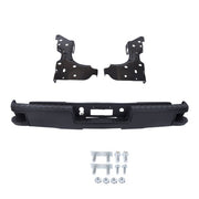 DURAFORCE W/o Sensor Holes Steel Black Rear Bumper For Chevrolet Silverado 1500 2014-2018