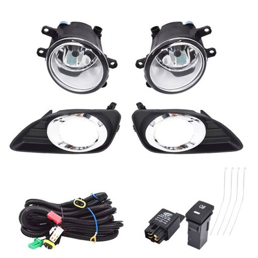 DURAFORCE Clear Bumper Lamps Driving Fog Lights+Switch Fit For Camry 2010-2011