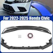 DURAFORCE ZZ2V00666 Black Rear Trunk Spoiler Wing Front Bumper Lip for Honda Civic Sedan