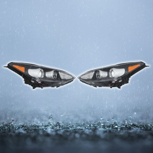 DURAFORCE 1Pair Headlights Assembly Set For Kia Sportage 2017-2022 Clear Halogen w/LED DRL