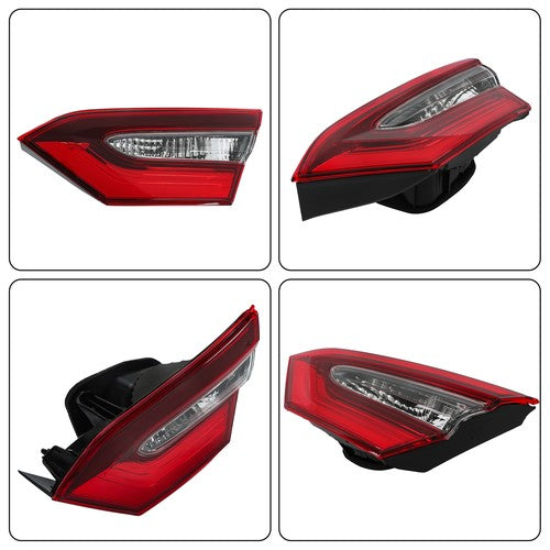 DURAFORCE Clear Lens For Toyota Camry 2021-2023 Inner Passenger/RH Halogen Type Tail Light