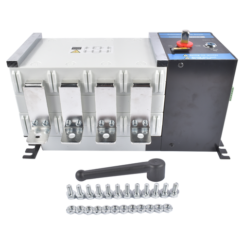 DURAFORCE Industrial Automatic Transfer Switch 4P 630A 110V or 220V Plastic Copper Steel