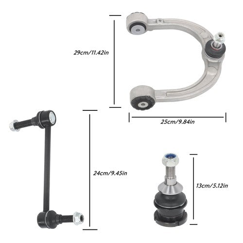 DURAFORCE Front Upper Control Arm w/ Ball Joint Kit For Mercedes-Benz GL450 ML350 6 pcs