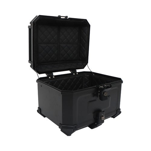 DURAFORCE Motorcycle Top Case Waterproof Rear Tour Box with Security Lock Helmet Case 45L