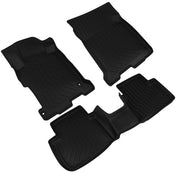 DURAFORCE 3Pcs Floor Mats Liners Foot Mats for Honda Accord Sedan 2013-2017 All Weather