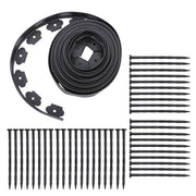 DURAFORCE Lawn Border L-shaped Lawn Garden Edging Kit 40FT With 40Pcs Anchoring Spikes