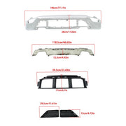 DURAFORCE Fit For Ford F-150 2021-2023 Front Bumper Face Bar 6-piece Kit W/o Sensor Holes