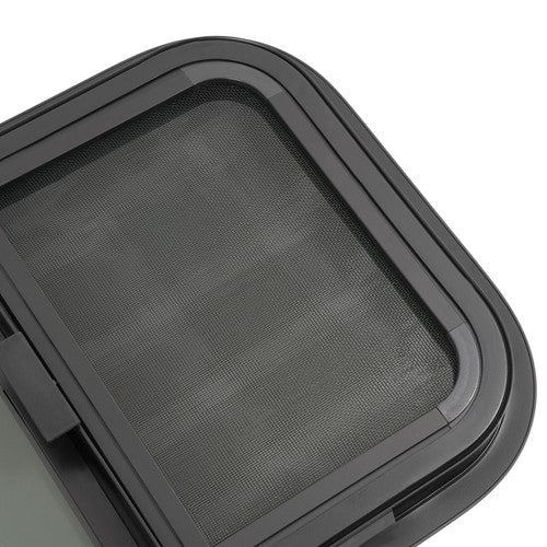 DURAFORCE RV Window 21" X 14" Teardrop Horizontal Sliding Replacement w/ Screen&Trim ring