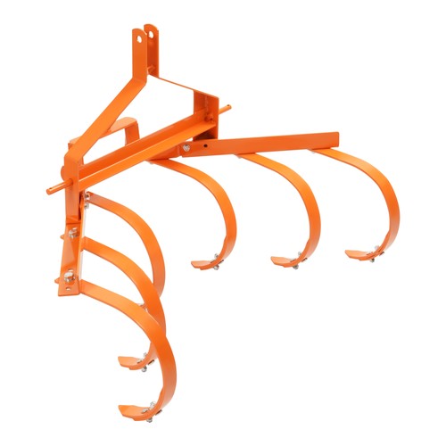 DURAFORCE Category 1&3 Point Quick Hitch Cultivator w/ 6 Spring Steel Shanks Tow bebhind