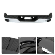 DURAFORCE Steel Chrome Rear Bumper With Sensor Holes For Silverado/Sierra 1500 2019-2023