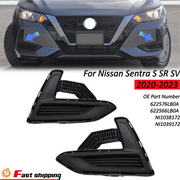 DURAFORCE ZZ2V00461 Front Bumper Fog Light Cover for 2020-2023 Nissan Sentra S SR SV