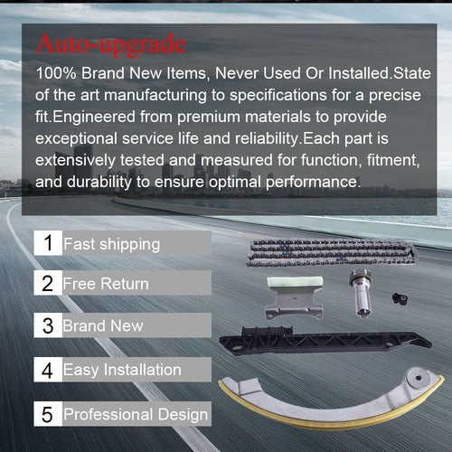 DURAFORCE For Chevrolet HHR Malibu Equinox Pontiac G5 Saturn Ion Timing Chain Kit Front