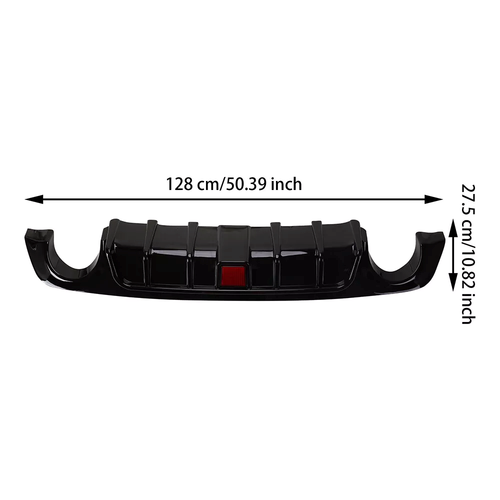 DURAFORCE Rear Lower Diffuser Lip W/ LED Light for Infiniti Q50 2018-2023 2019 2020 2021