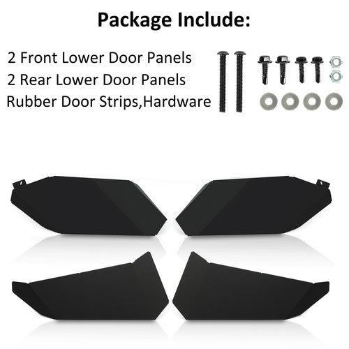 DURAFORCE Aluminum Lower Door Inserts Panels for Can Am Maverick X3 Max Turbo 2017-24 2021