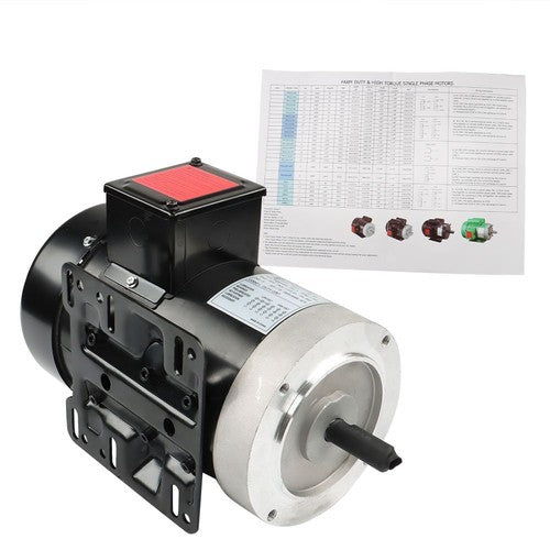 DURAFORCE New 2 HP General Electric Motor 3 Phase 56C Frame 1800 RPM TEFC 230 / 460 Volt