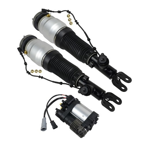 DURAFORCE 2Pcs Front Air Spring Bag Struts + 1Pc Compressor for Hyundai Equus 2011-2016