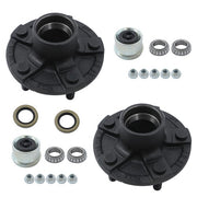 DURAFORCE Black 2 Trailer Idler Hub Kits 5 on 4.5" For 2000 lbs Axle 1-1/16" bearings