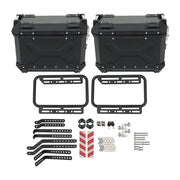 DURAFORCE 36L Luggage Side Box Hard Trunk Saddle Bag with Mounting Brackets Universal