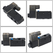 DURAFORCE 3 Way Normally Closed DC 110V Electric Solenoid Air Valve 1/4" NPT