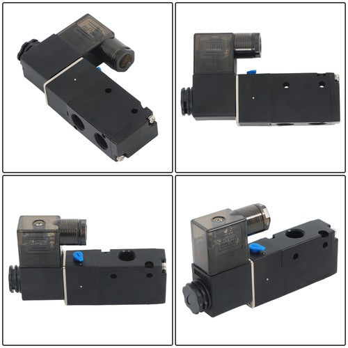 DURAFORCE 3 Way Normally Closed DC 110V Electric Solenoid Air Valve 1/4" NPT
