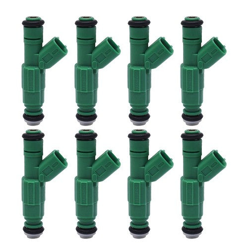 DURAFORCE 0280155789 8 pc 4 Hole Fuel Injectors Fit For Dodge Ram Dakota 5.2L 5.9L