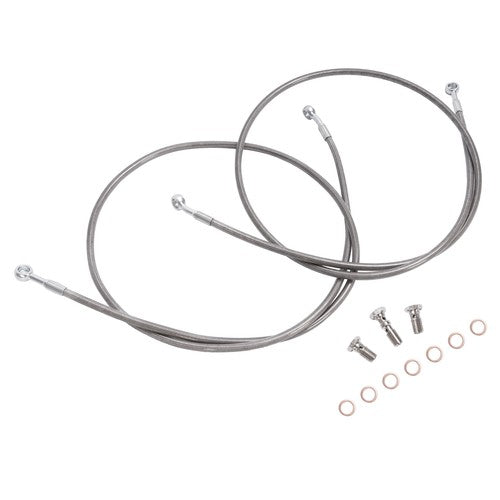 DURAFORCE Brake Lines + 3" For Yamaha Raptor 125/250 Raptor 350 04-13 Warrior 350 87-04