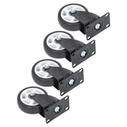 DURAFORCE Heavy Duty 4-Inch Swivel Casters - Smooth Mobility, 1200lbs Max Load - 4 Pack