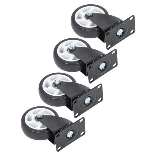 DURAFORCE Heavy Duty 4-Inch Swivel Casters - Smooth Mobility, 1200lbs Max Load - 4 Pack