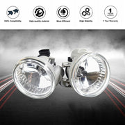 DURAFORCE Clear Lens Front Bumper Driving Fog Lights w/Bulbs For Toyota Prius Echo