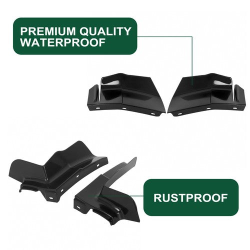 DURAFORCE Front + Rear 1/4 Quarter Panels Bumper Filler For 80-85 Chevrolet Caprice/Impala