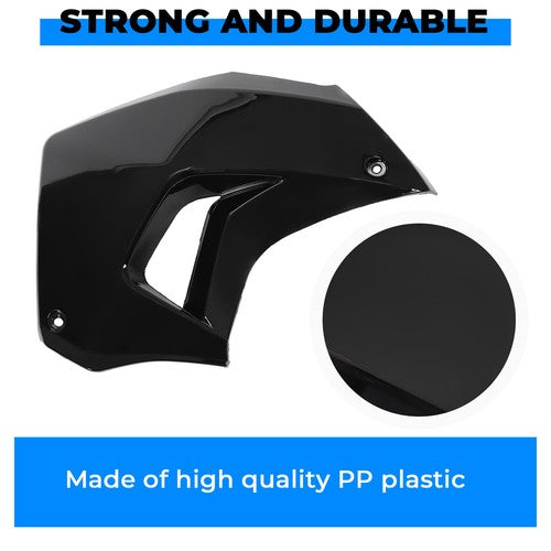 Left Radiator Shroud Painted Black for Kawasaki KLR650 08 18 Camo 16 18
