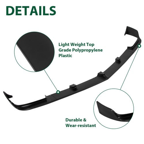 DURAFORCE 3Pcs Front Bumper Lip Spoiler Splitter For Chevrolet Camaro V8 SS 2010-2013
