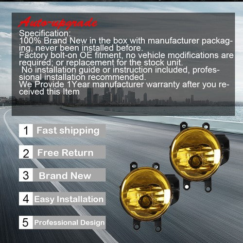 DURAFORCE Smoked Driving Fog Lights+Wiring Switch Bezel Kit For 16-20 Toyota Tacoma 2.7L