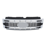 DURAFORCE New Plastic Front Upper Bumper Grille Chrome Trim For Ford F250 XL/XLT 2023-2024