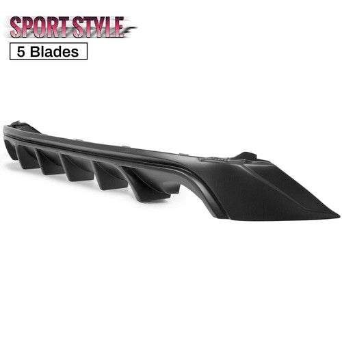 DURAFORCE For 14-16 Lexus IS250 IS350 IS200T Rear Bumper Diffuser Lip Shark Fins 5F Style
