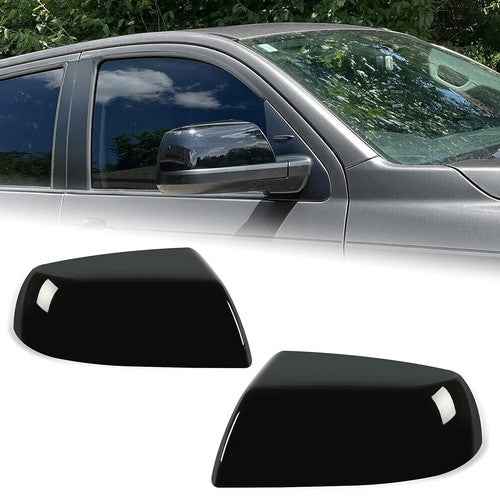 DURAFORCE Gloss Black Side Mirror Cover Cap Replacement for Toyota Tundra Sequoia 07 19 2X