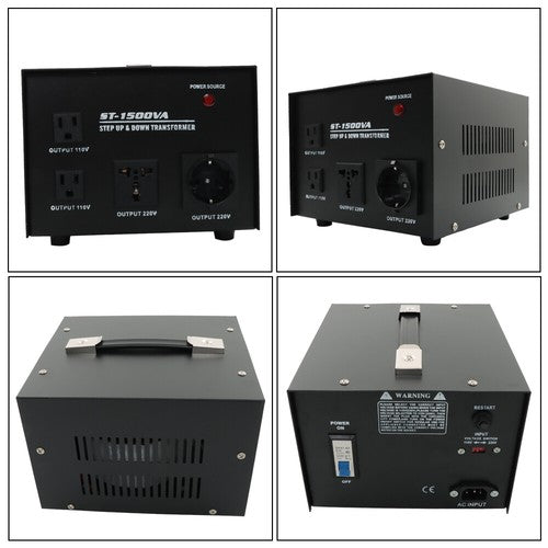 DURAFORCE Voltage Converter Transformer Step Up/Down 110v to 220v/220v to 110v 1000W