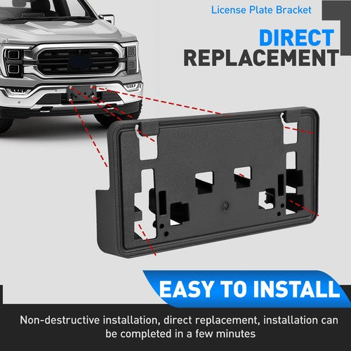 For Ford F 150 2021 2022 2023 Front Bumper License Plate Bracket Frame Holder