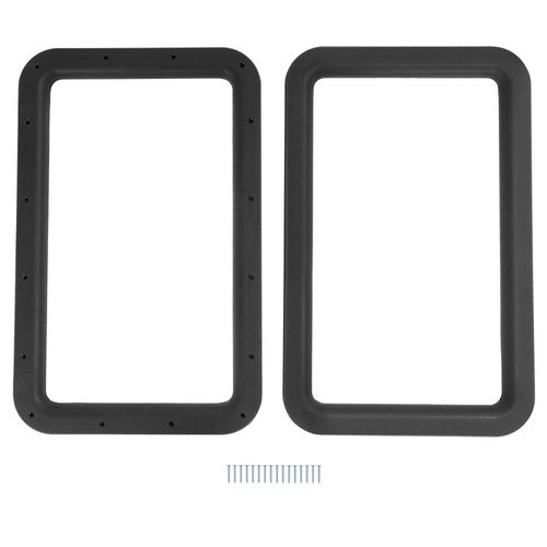 15.7 x 24.8 Black RV Entrance Door Window Frame for Camper Trailer