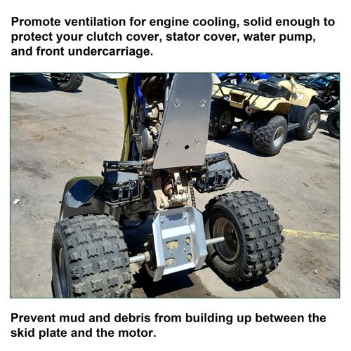DURAFORCE For Suzuki LTZ400 Z400 KFX400 Aluminum Swing Arm Skid Plate Guard Fit all years