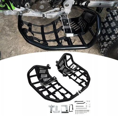 DURAFORCE Nerf Bars Peg Heel Guard Black Nerf For Kawasaki KFX 450R KFX450R 2008-2014 2015