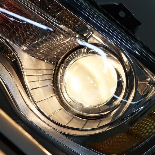 DURAFORCE Pair Set For Chrysler 300 2011-2014 Headlight Replacement Halogen Clear Lens L+R