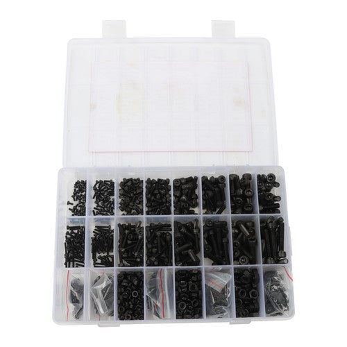 DURAFORCE 1600Pcs Metric Screw Assortment,M2 M3 M4 M5 Screws Nuts and Bolts Assortment Kit