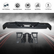 DURAFORCE Rear Step Bumper For 2007-2013 Chevrolet Silverado 1500 Black With Object Sensor