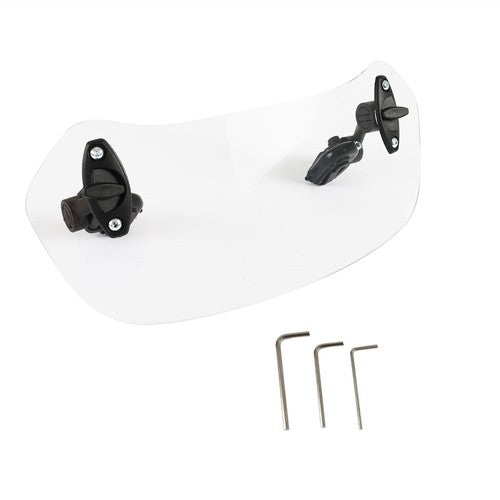 DURAFORCE New Moto Windshield Extension Universal Adjustable Clip-on Windscreen Extender