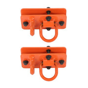 DURAFORCE 3/8" Tractor Bucket Hooks with Tie Down Ring, Grade 70 Forged Steel 2 Pack Bolt