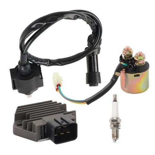 DURAFORCE Rectifier Starter Solenoid Relay Ignition Coil For 00-06 Honda Rancher350 TRX350