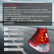 DURAFORCE Driver LH Side Tail Light Assembly Red 33550T0AH01 For 2012-2014 Honda CRV CR-V